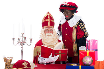 Image showing Sinterklaas and Zwarte Piet