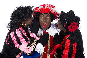 Image showing Zwarte Piet is in love