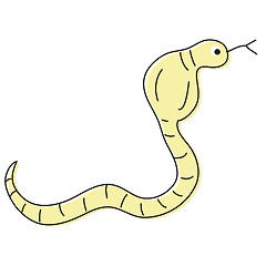 Image showing Cartoon snake