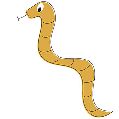 Image showing Cartoon snake