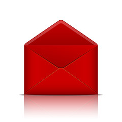 Image showing Red open envelope.