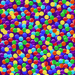Image showing Delicious colorful candies seamless background