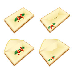 Image showing envelope with Christmas seal