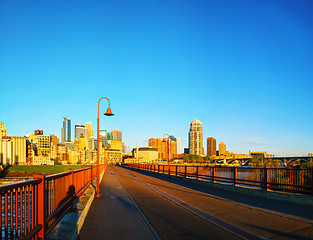 Image showing Downtown Minneapolis, Minnesota in the morning