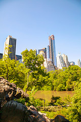 Image showing New York City cityscape on a sunny day