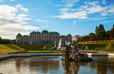 Image showing Belvedere palace in Vienna, Austria