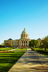 Image showing Minnesota capitol building in St. Paul, MN