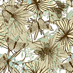 Image showing Seamless floral pattern