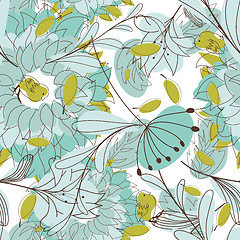 Image showing Seamless floral pattern