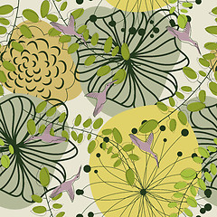 Image showing Seamless floral pattern