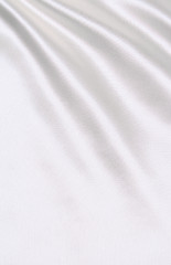 Image showing Smooth elegant white silk as background