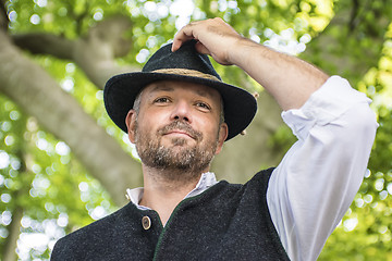 Image showing Portrait of traditional Bavarian man