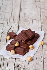 Image showing chocolate and nuts 