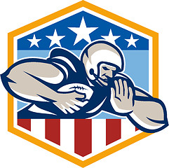 Image showing American Football Running Back Fend-Off Crest