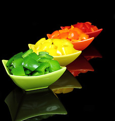 Image showing Colorful peppers