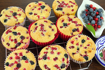 Image showing Homemade muffins