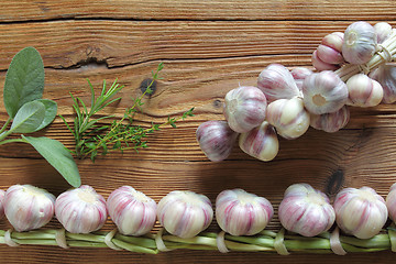 Image showing Garlic and spices