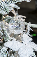 Image showing White Christmas tree