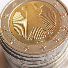 Image showing Euro coins