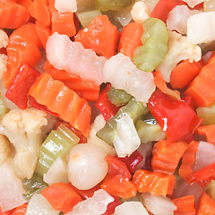 Image showing Mixed vegetables