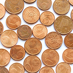 Image showing Euro coins