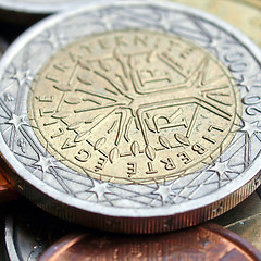 Image showing Euro coins