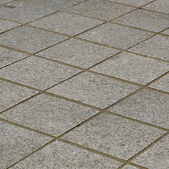 Image showing Concrete sidewalk pavement