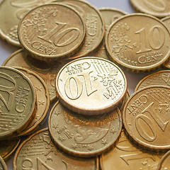 Image showing Euro coins