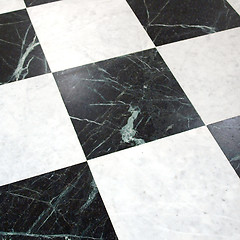 Image showing Checked floor