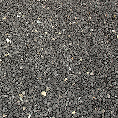 Image showing Black gravel
