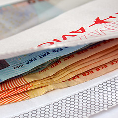 Image showing Money in envelope
