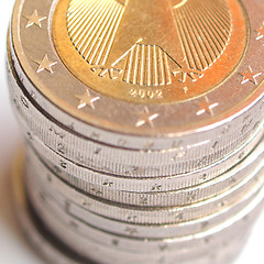 Image showing Euro coins