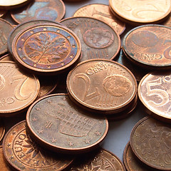 Image showing Euro coins