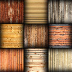 Image showing collage of different wooden tiles