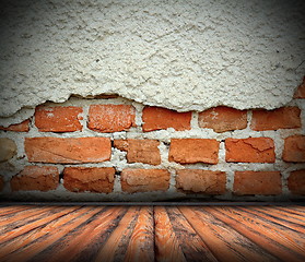 Image showing cracked room interior background