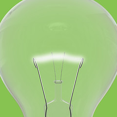 Image showing Green lightbulb