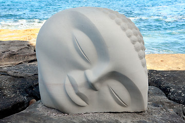 Image showing Sculpture by the Sea exhibit at Bondi Australia