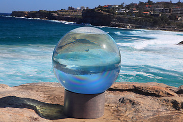 Image showing Sculpture by the Sea exhibit at Bondi Australia