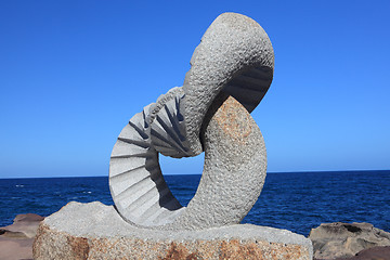 Image showing Sculpture by the Sea exhibit at Bondi Australia