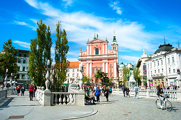 Image showing Ljubljana Preseren Square