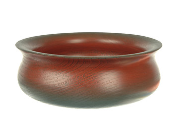 Image showing Wooden bowl, painted