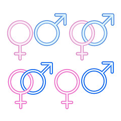 Image showing Male and  female symbols.