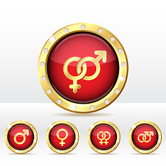 Image showing Male and  female symbols.