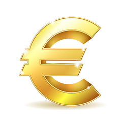 Image showing Gold sign euro currency.