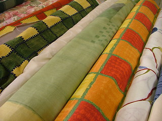 Image showing rolls of cloth