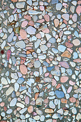 Image showing round colored sea pebbles