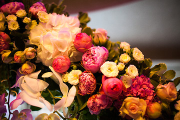 Image showing floral wedding arch