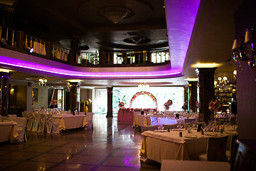 Image showing Interior of the restaurant