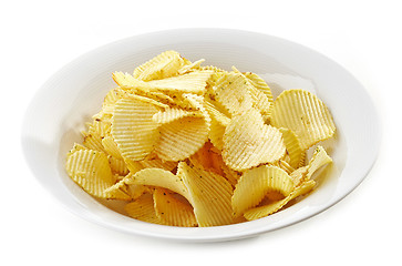 Image showing Potato chips bowl
