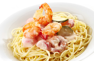 Image showing Spaghetti with Seafood